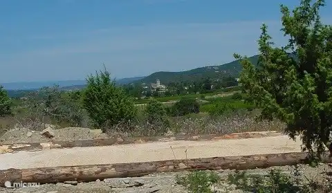 Bocce court in the garden.