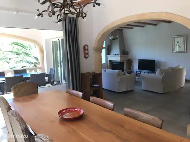 Dining room and sitting room