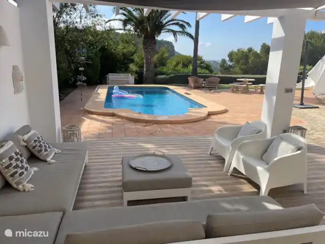 Villa Cabo Negro | Espagne, Costa Blanca, Jávea - maison de vacances Depuis le coin salon au bord de la piscine, vous avez une belle vue