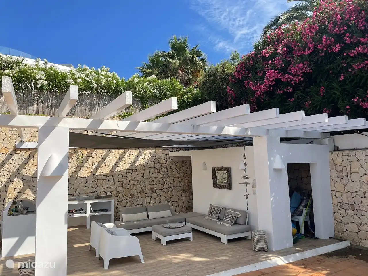 Relax in the Ibiza style lounge area