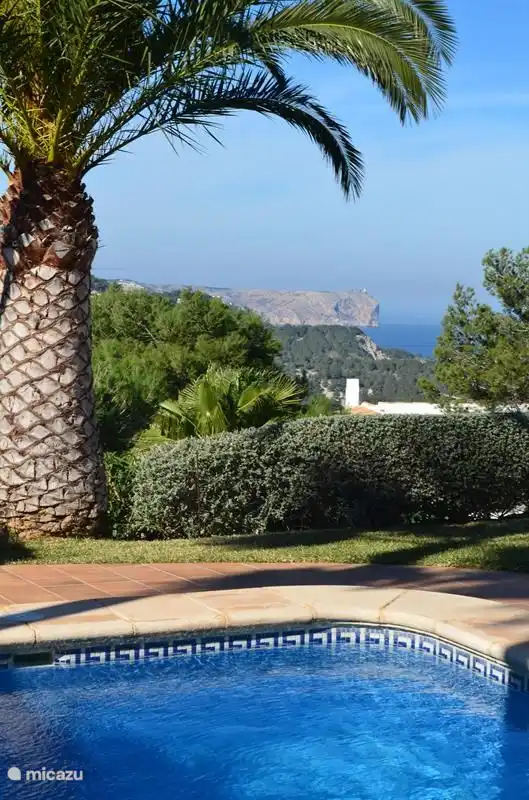 View of the Mediterranean sea and rocky coastline