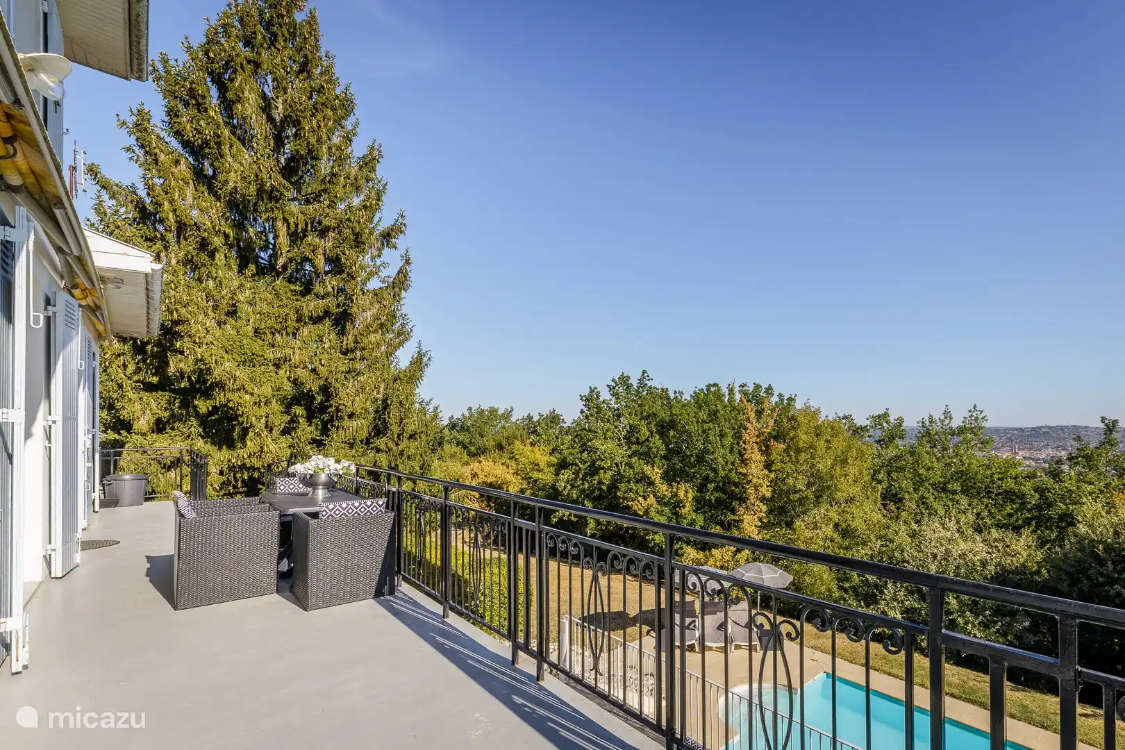 Stunning views from the terrace