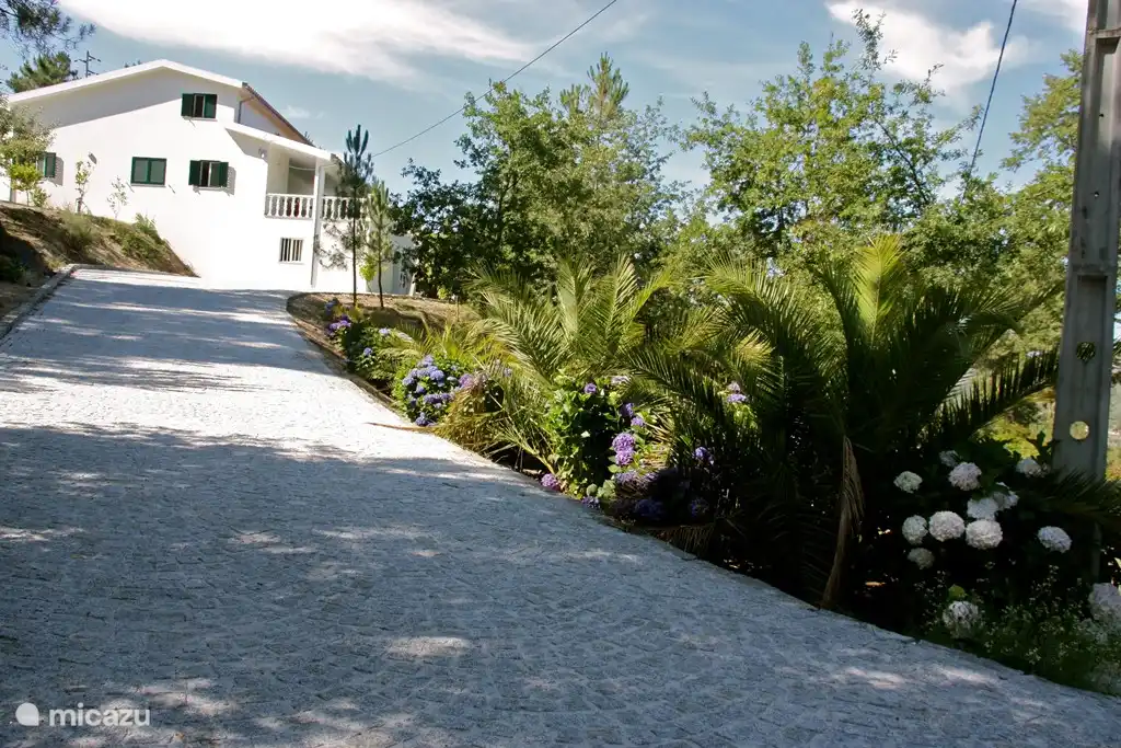 De oprijlaan naar Casa Pancrasia. 