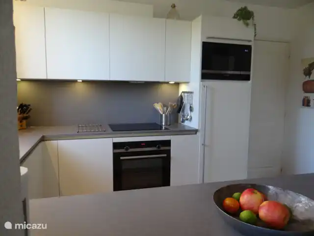 Villa 'El pequeño paraíso' en Francia, Var, Nans-les-Pins - villa La cocina provenzal con horno, nevera-congelador, microondas y lavavajillas.