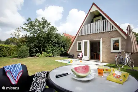 Vakantiehuis Nederland, Limburg, Plasmolen - vakantiehuis Riethorsterweg Tuin 6 persoons bungalow