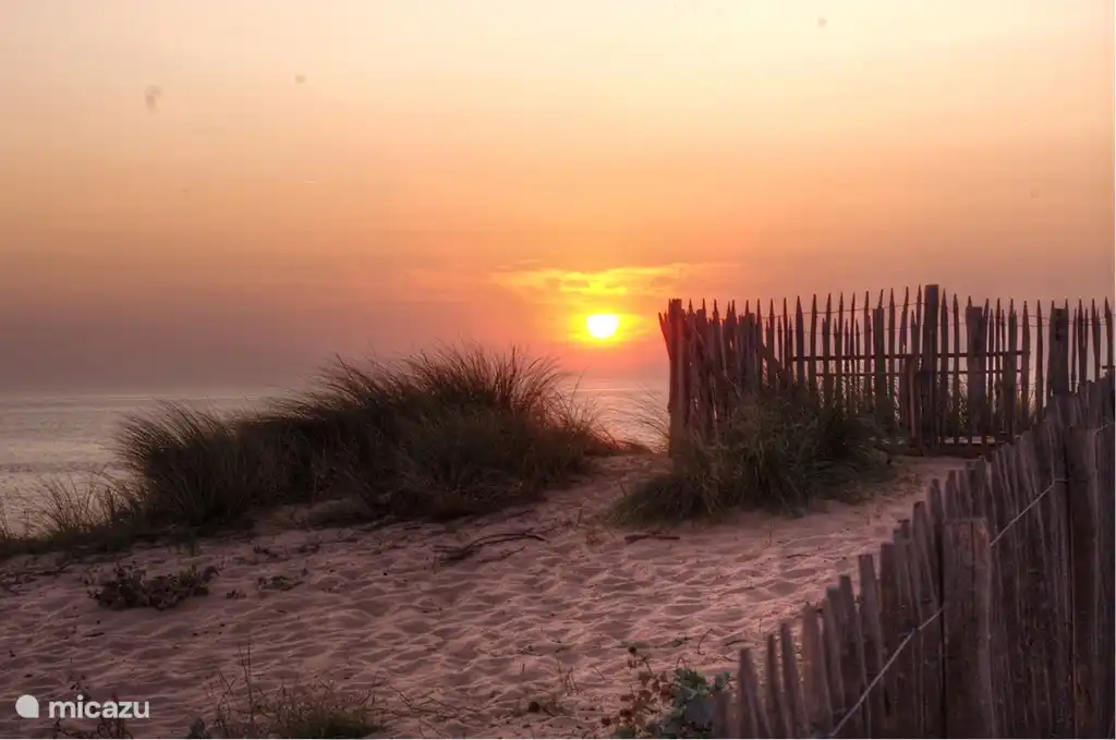 Zonsondergang op Saint Girons Plage