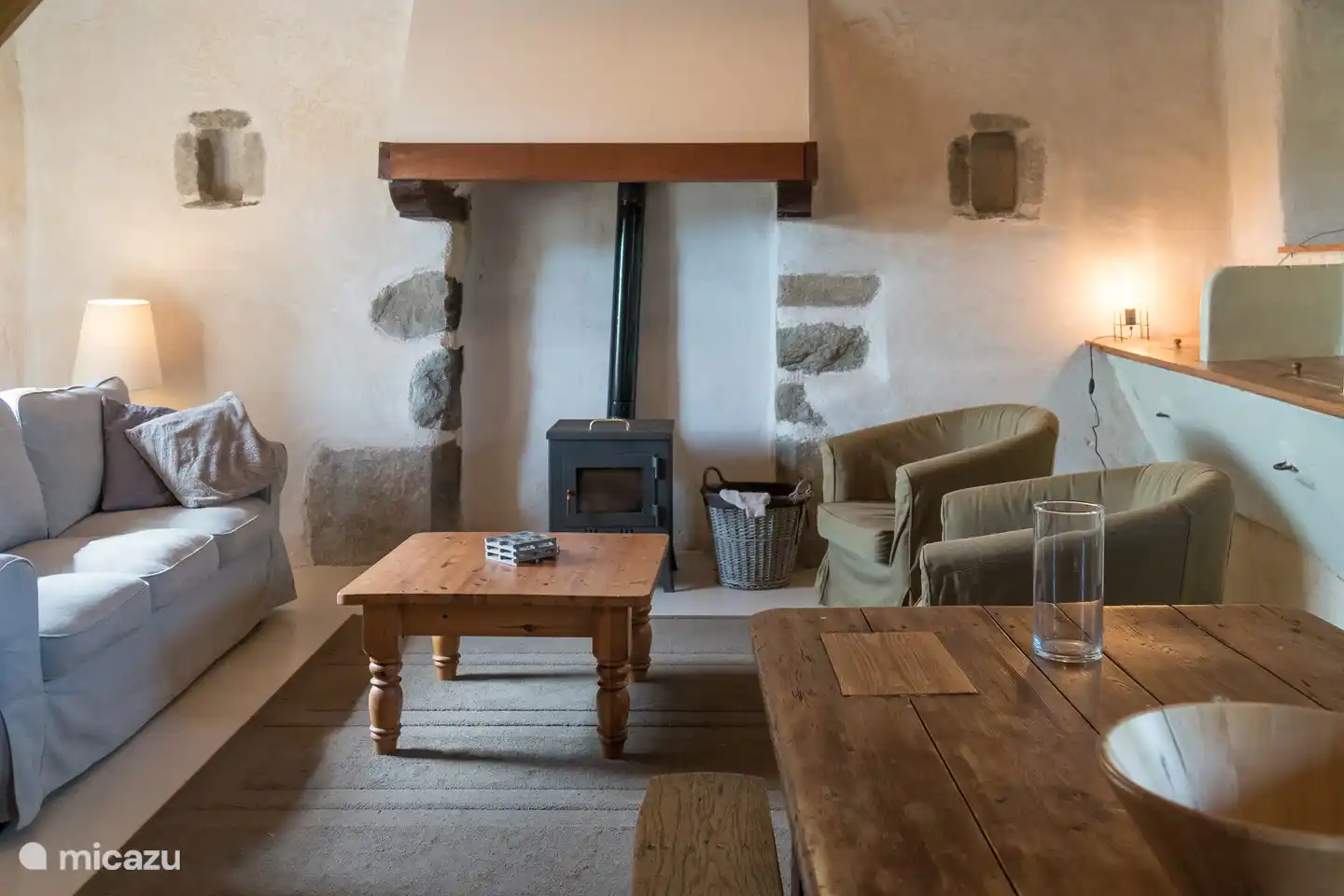 The living room of the horse stable