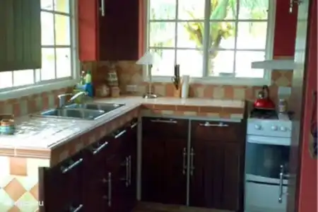 Vakantiehuis Aruba, Noord, Tanki Leendert villa Prive villa. Sunny side villa Keuken
