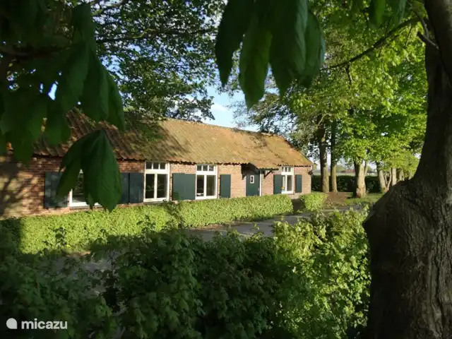 't Heeske huren in Nederland, Limburg, Sevenum - vakantiehuis Voorzijde van het vakantiehuisje.
Het vakantiehuisje ligt op het terrein van de eigenaar, echter helemaal vrij en afgescheiden.