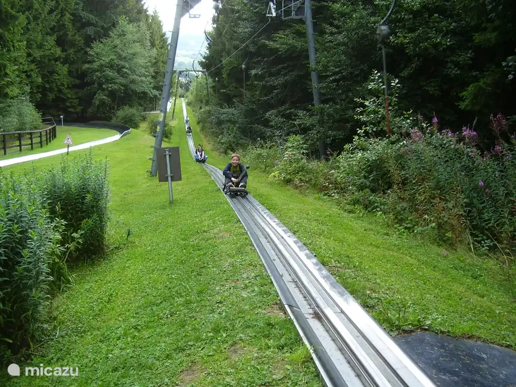 La pista de trineo de verano en Putzborn