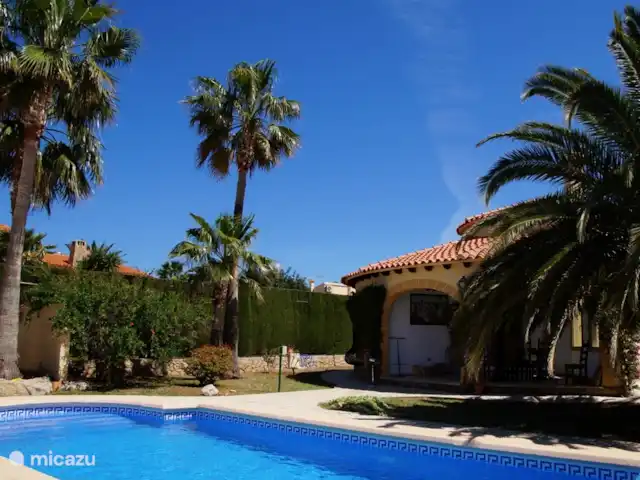 Villa Dénia | Espagne, Costa Blanca, Dénia - villa Grande piscine et joli jardin avec palmiers.