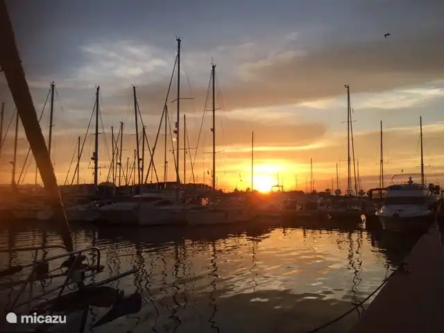 harbor in Denia with cozy restaurants and of course the sun
