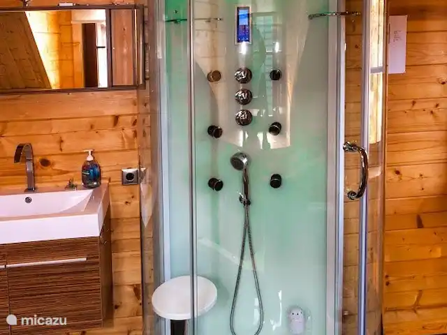 Villa en bois Dirk | Pays-Bas, Overijssel, Den Ham - maison de vacances Cabine de douche