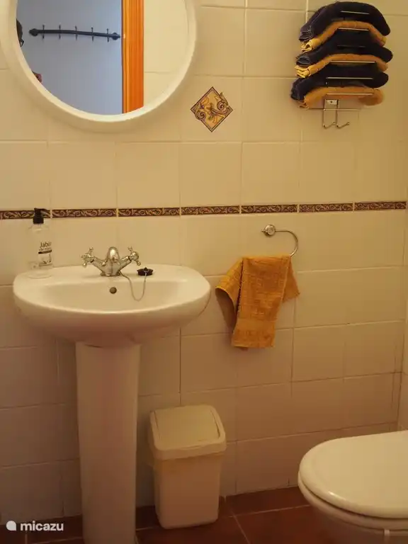 Les toilettes séparées du bas