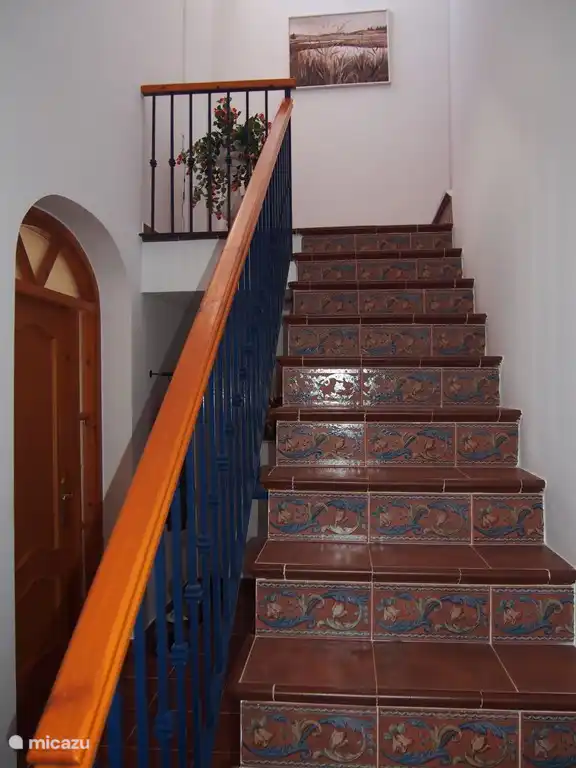 Escalier vers la chambre blanche