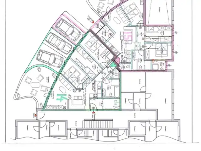 Aineckblick TOP 14 | Autriche, Salzburgerland, Sankt Margarethen im Lungau - appartement La carte du TOP14 (ombré en vert) et du TOP15 (ombré en rose)