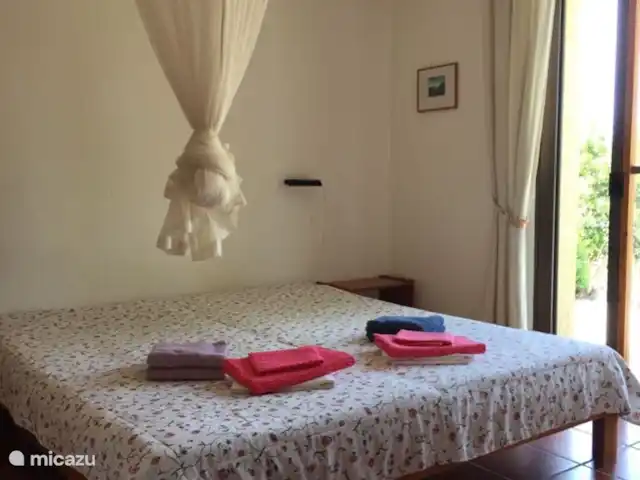 casa vacacional en Francia, Córcega, Calcatoggio – Villa Arbousier Calcatoggio Dormitorio con cama grande (lits jumeaux)