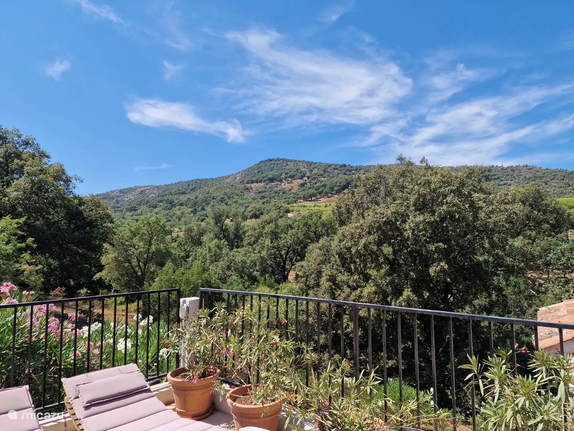 Vistas a la montaña desde la terraza privada