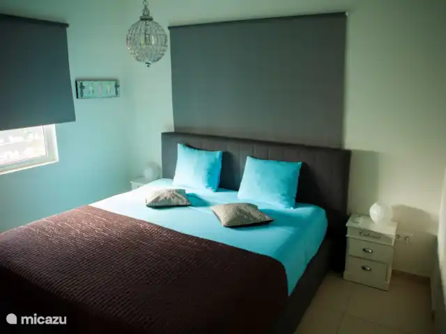 Casa Kontentu en Curazao, Bandabou (oeste), Fontein - casa vacacional El segundo dormitorio con somier de 180x200