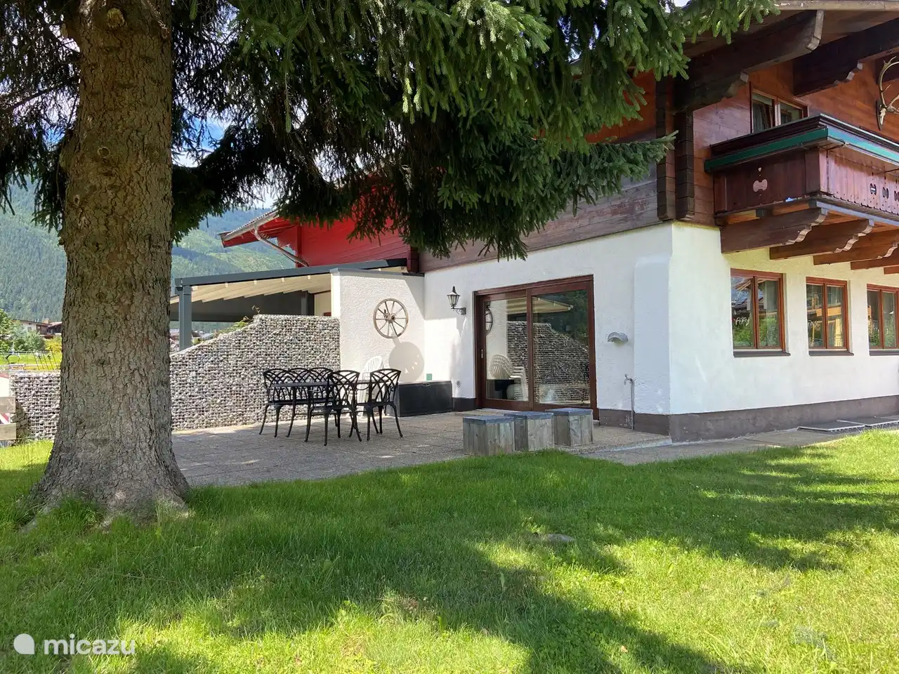 Nice breakfast outside .......