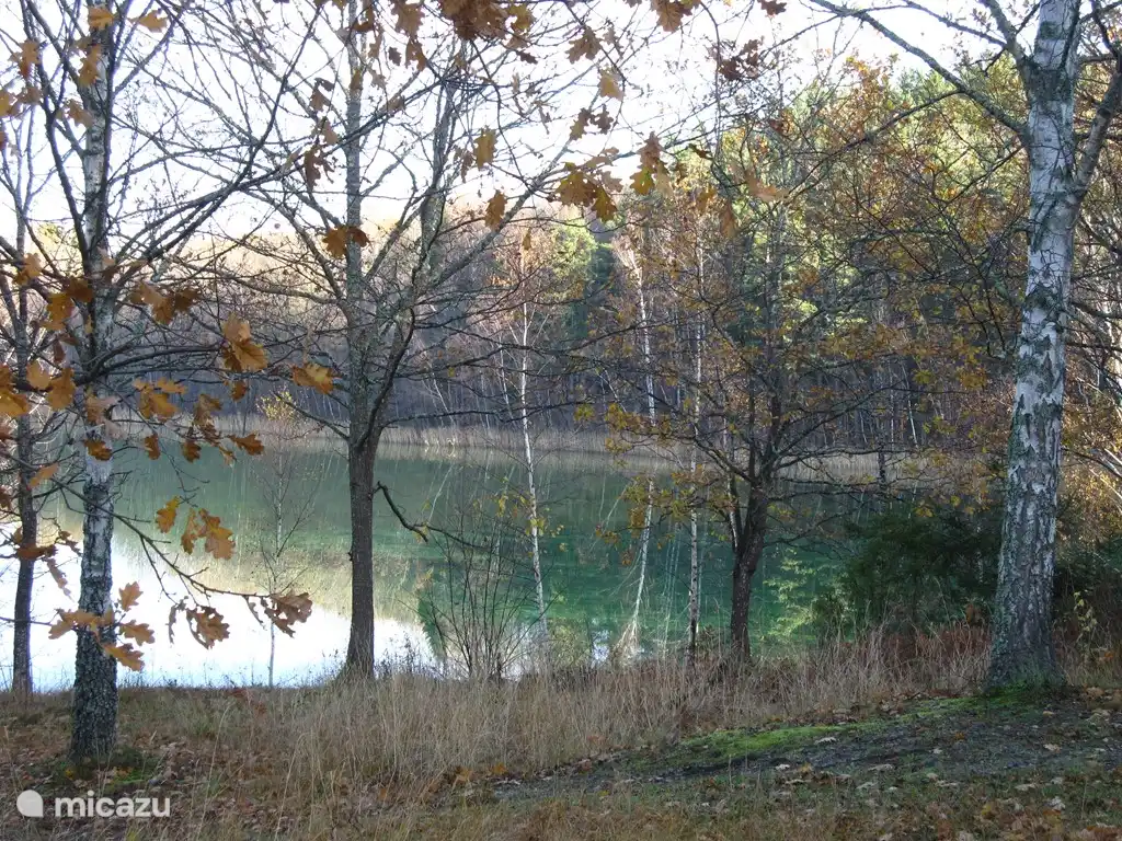 The lake 150m from the cottage.