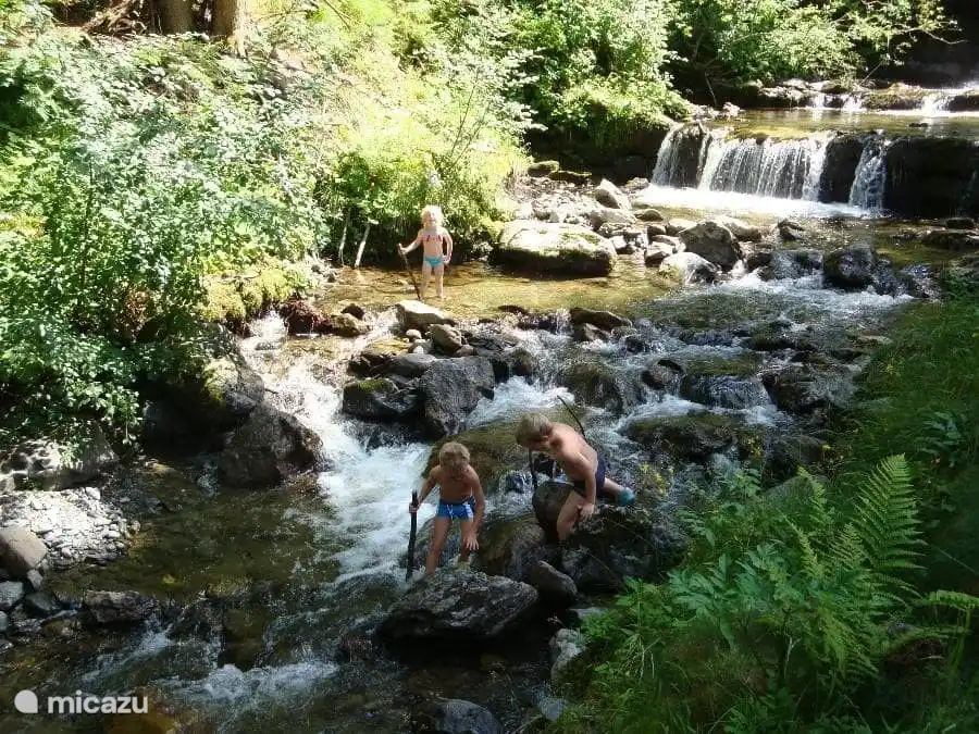 Leisnitz Wasserweg: via de stapstenen klauteren en ontdekken. Heerlijk voor kinderen! Bezig zijn in de natuur. Start op 200 meter van het appartement. 