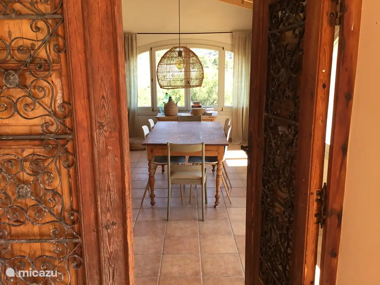 El salón en la planta superior.