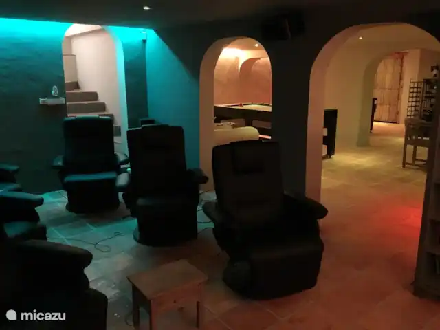 Boutique Finca Jasmin I | Espagne, Costa Blanca, Benissa - finca La salle de divertissement avec home cinéma, billard et discothèque.