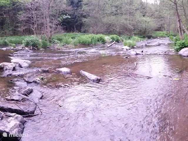 Villa Vencimont en Bélgica, Ardenas, Vencimont  - casa vacacional jugando en el rio