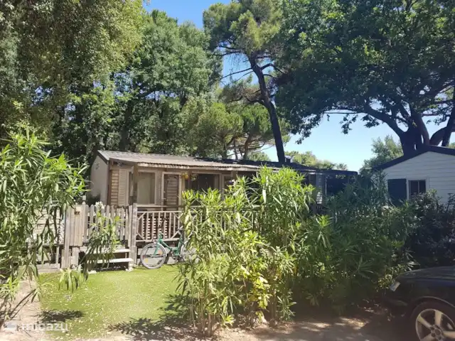 Pampelonne mobilhome aan het strand huren in Frankrijk, Côte d´Azur, Ramatuelle - stacaravan Pampelonne mobilhome aan het strand huren in Frankrijk, Côte d´Azur, Ramatuelle - stacaravan