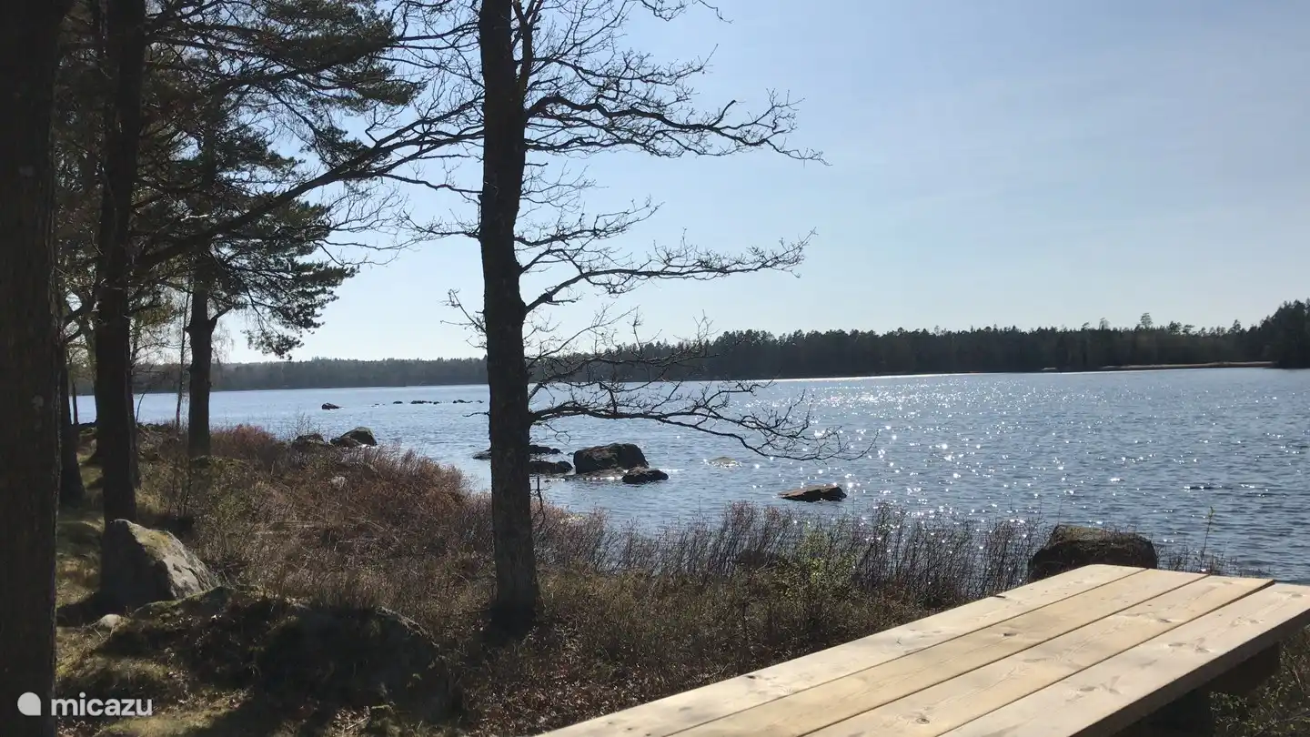 Svarta Lake, 10 minutes walk from the house.