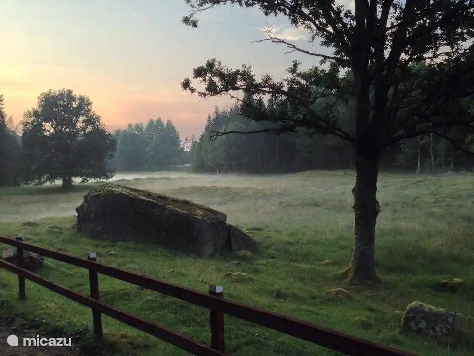 Evening bike ride in the vicinity of the house.