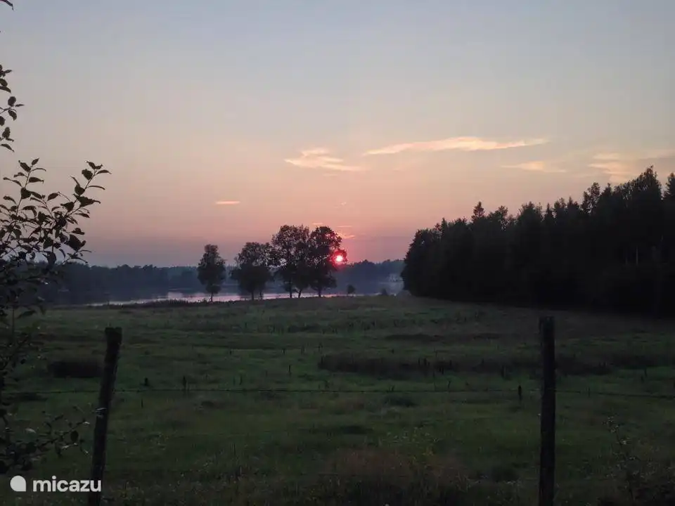 Evening bike ride in the vicinity of the house.