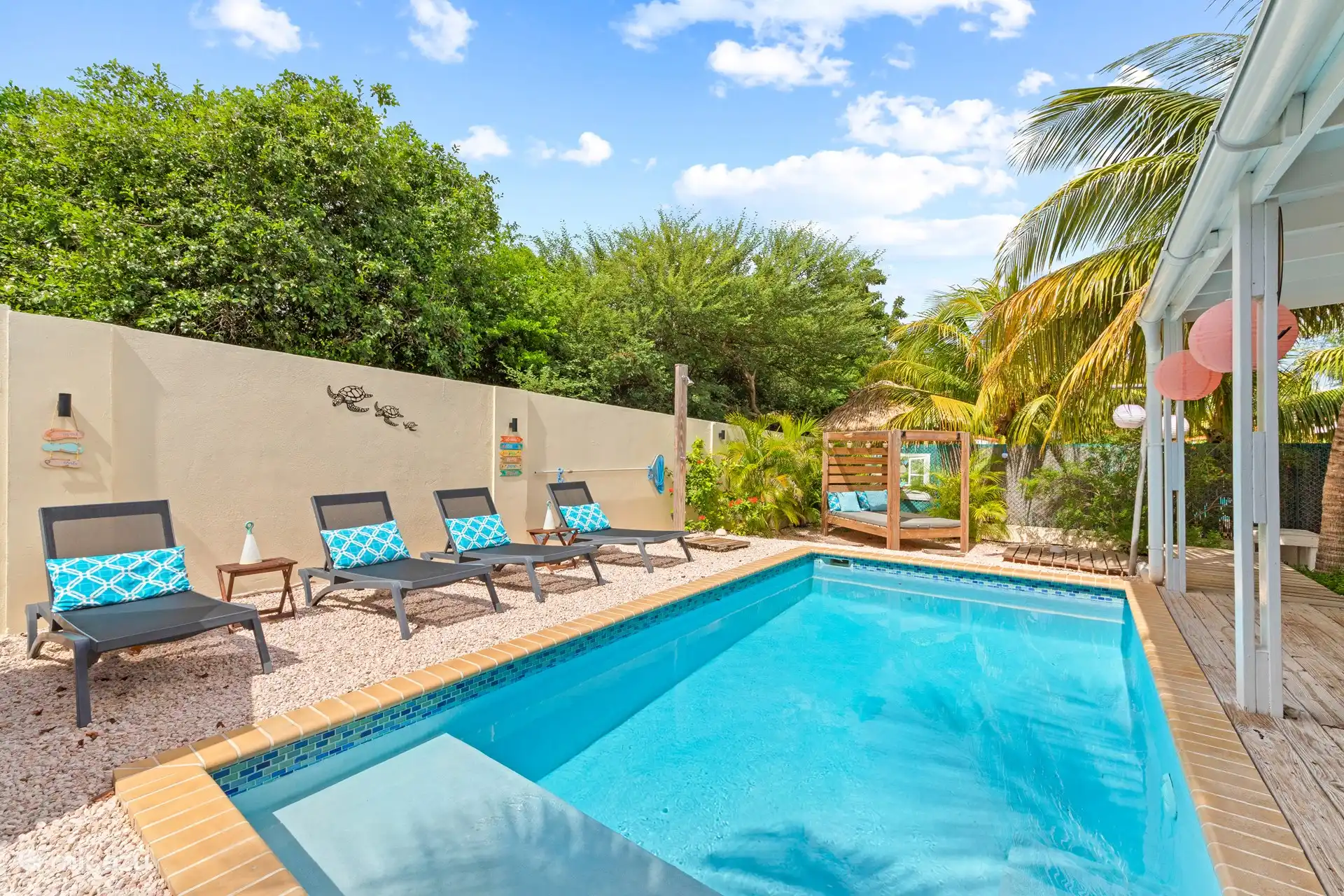 Private pool with lots of privacy