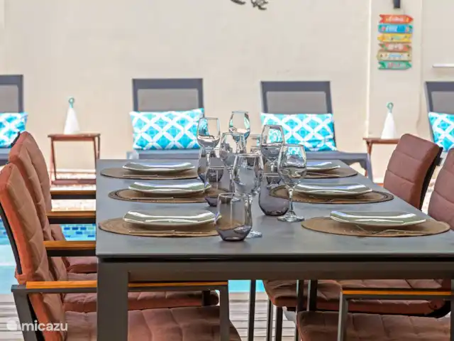 Location de Vacances Curaçao, Banda Ariba (est), Jan Thiel, villa - Kas di mi sono Dîner délicieux.