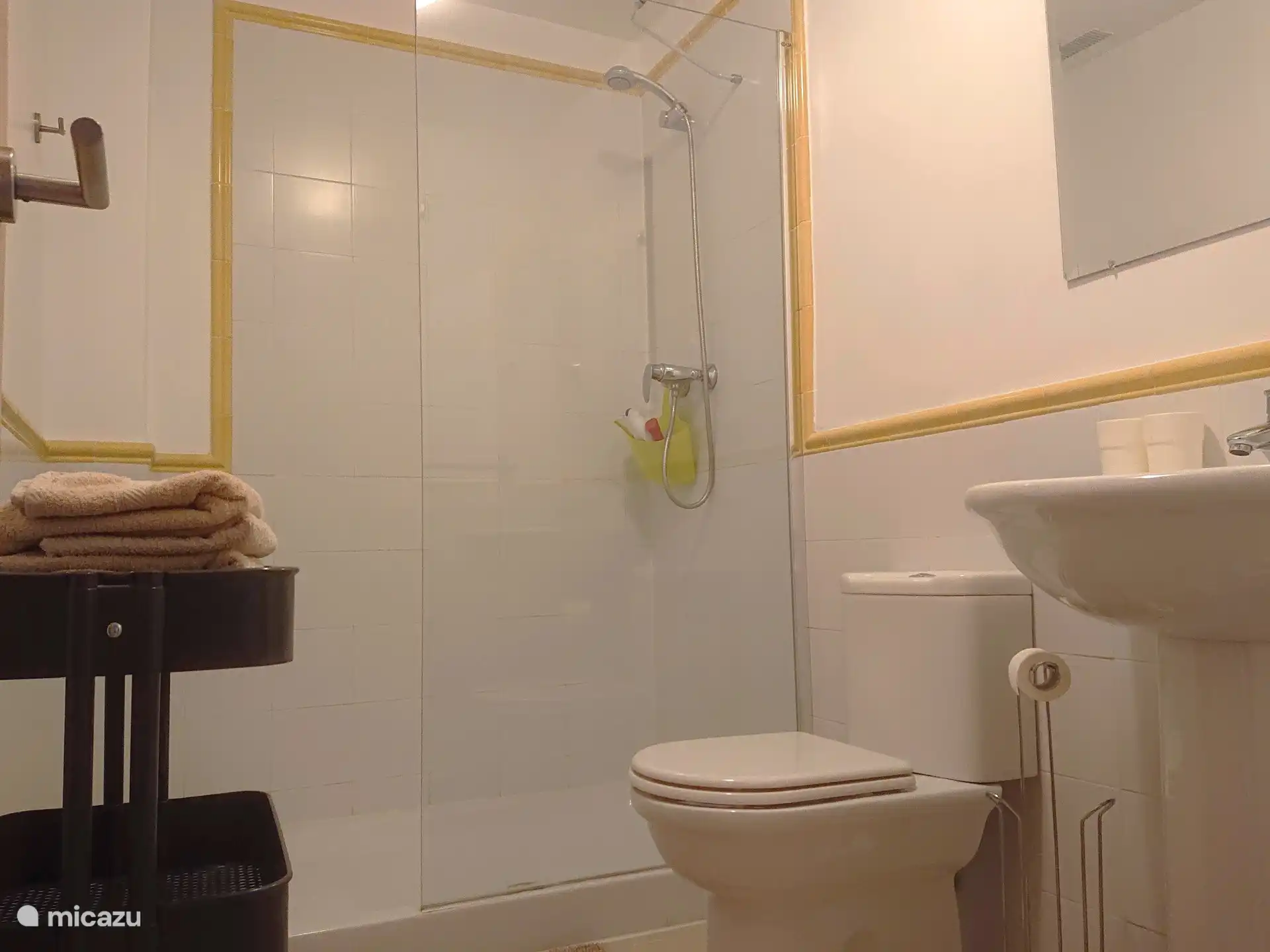 Tweede badkamer met inloopdouche 