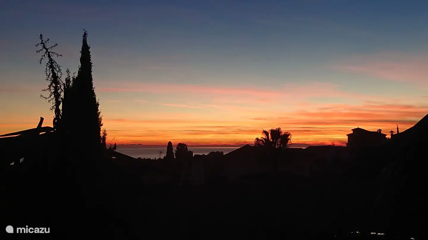 Uitzicht vanaf het balkon