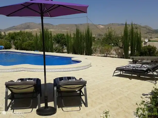 bungalow huren in Spanje, Costa Blanca, La Romana – La Casita La Ladera Uitzicht vanaf zwembad