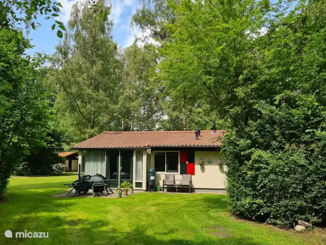 Location de Vacances Pays-Bas, Drenthe, Exloo, bungalow - Maison de plain-pied 89 Arrière du bungalow avec terrasse