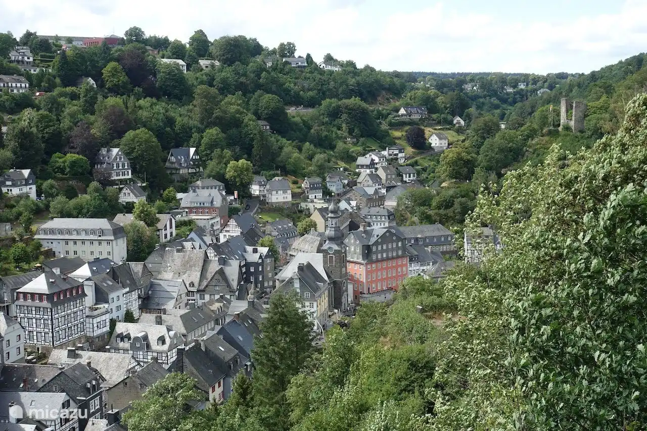 Monschau seen from the Chapel in summer