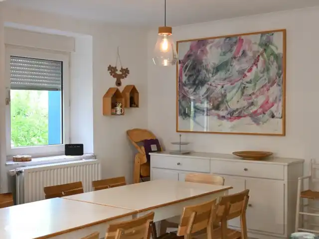 Osterglocken, maison de vacances Eifel | Belgique, Ardennes, Butgenbach - maison de vacances La salle à manger, spacieuse, lumineuse et avec une touche personnelle