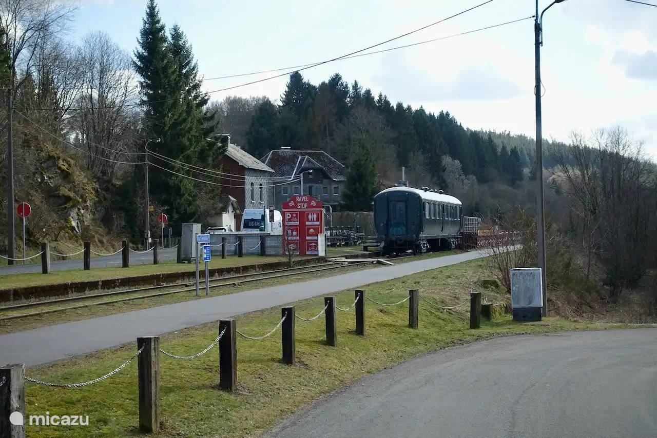 Close to the house within walking distance, the Railbikes or Draisines, pedaling from K&#252;chelscheid to Sourbrodt, and then a Li&#232;ge waffle in the old wagon