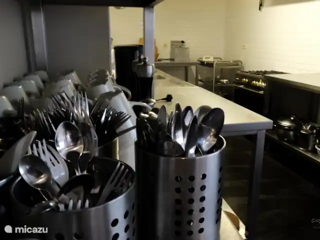 La hacienda en Bélgica, Ardenas, Büllingen - casa de campo cocina