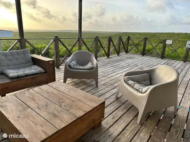 Villa Chuchubi en Curazao, Bandabou (oeste), Grote Berg - casa vacacional Upper deck/terraza con vista al mar