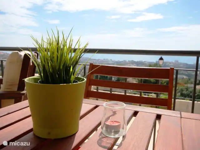 Casa JoCa huren in Spanje, Costa del Sol, Benalmádena - appartement Heerlijk ontbijten met zicht over Benalmadena en Middellandse Zee