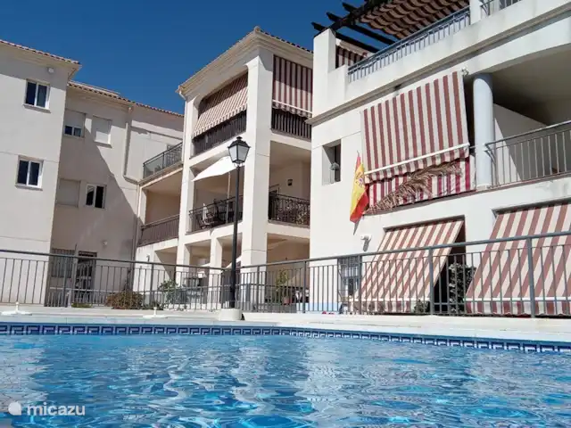 Casa JoCa huren in Spanje, Costa del Sol, Benalmádena - appartement Zwembad met op achtergrond Casa JoCa