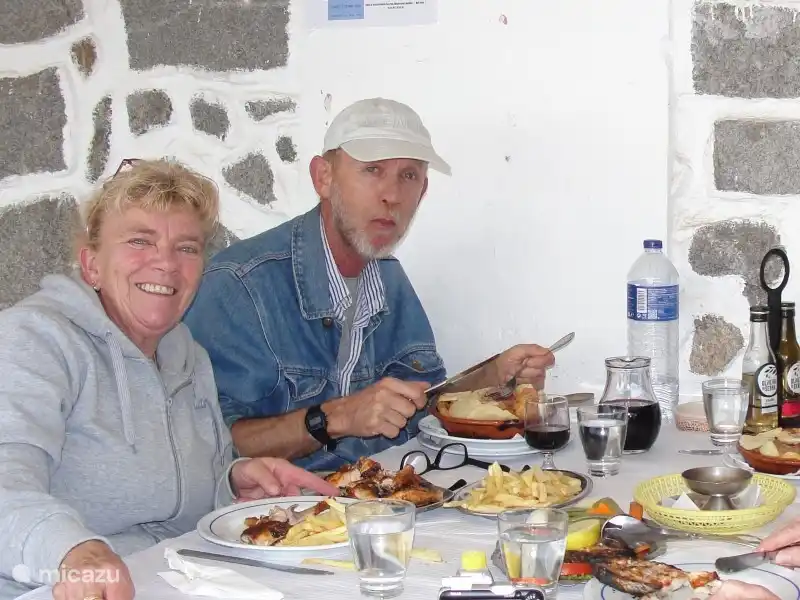 Héérlijk lunch in Monchique on the terrace of restaurant 'a Rampa.