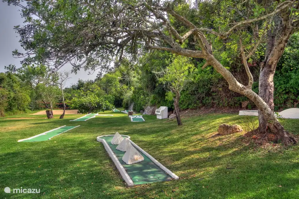 Midget golf at the playground of Quinta do Paraiso.