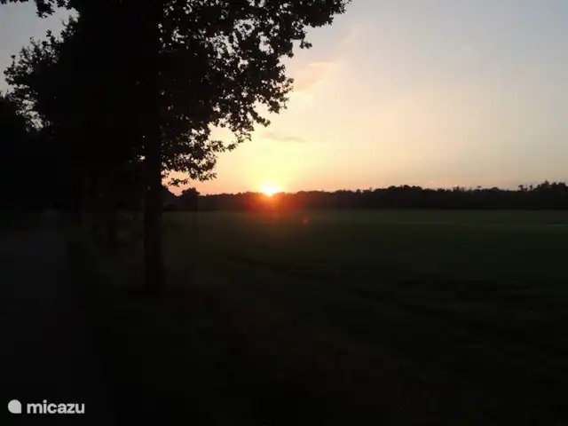 Caravansérail | Pays-Bas, Gueldre, Winterswijk - bungalow Le coucher de soleil au Korenburgerveen