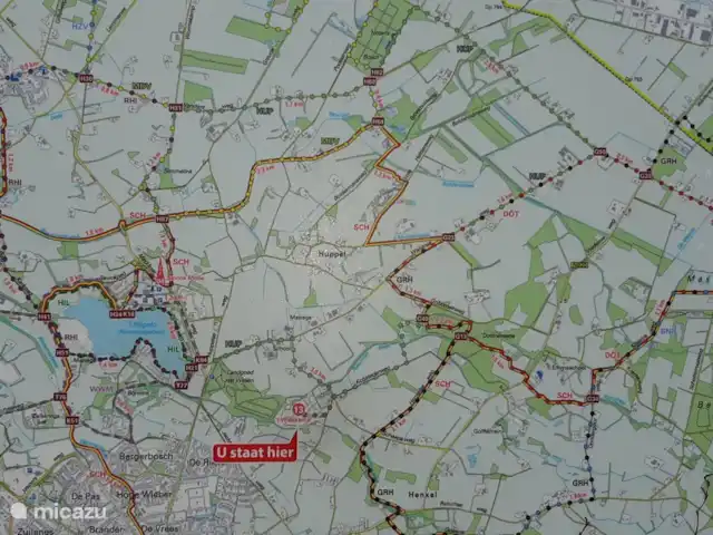 Caravansérail | Pays-Bas, Gueldre, Winterswijk - bungalow Itinéraire(s) de randonnée